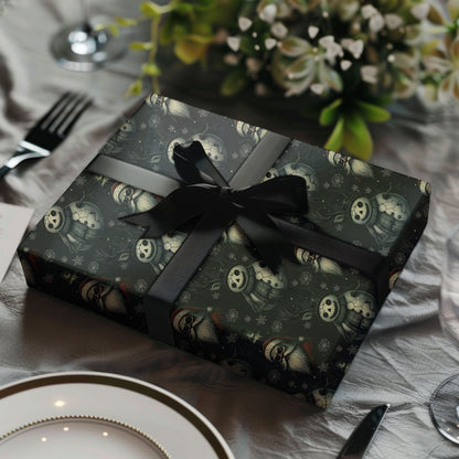 Gothic Santa Christmas Wrapping Paper