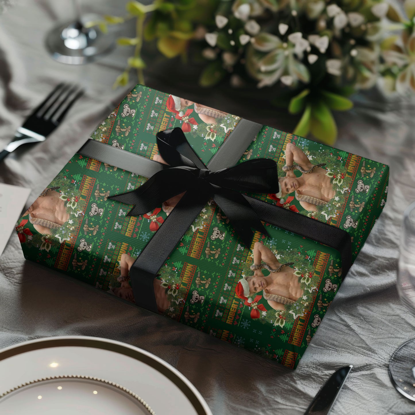 Robert Irwin Christmas Wrapping Paper Roll