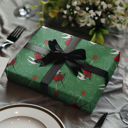 Hollow Knight Silksong Christmas Wrapping Paper, Gothic Holiday Gift Wrap