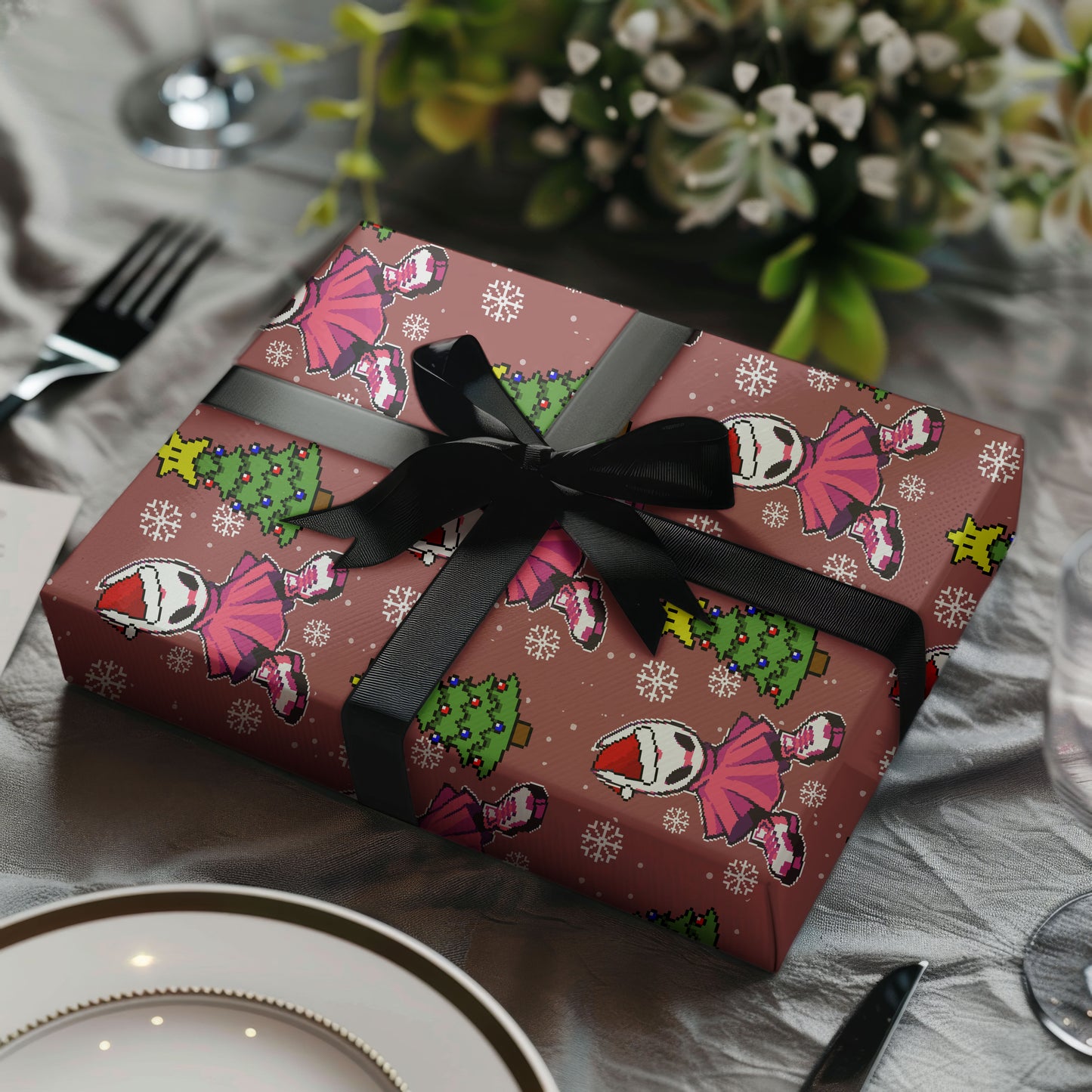 Gothic Hollow Knight Wrapping Paper Silksong Holiday Gift Roll