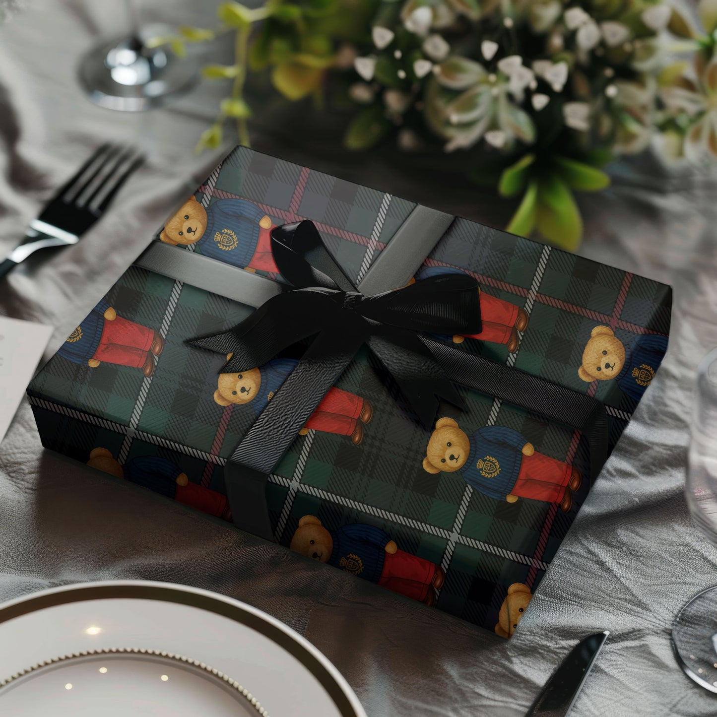 Teddy Bear Wrapping Paper Roll