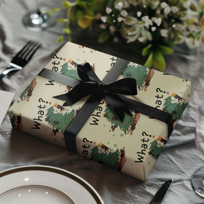 Black Cat Christmas Wrapping Paper