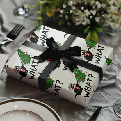 Funny Cat Christmas Gift Wrapping Paper