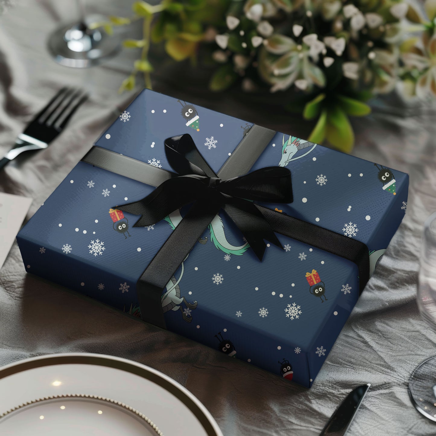 Hollow Knight Wrapping Paper Gothic Xmas Gift Wrap For Gamers