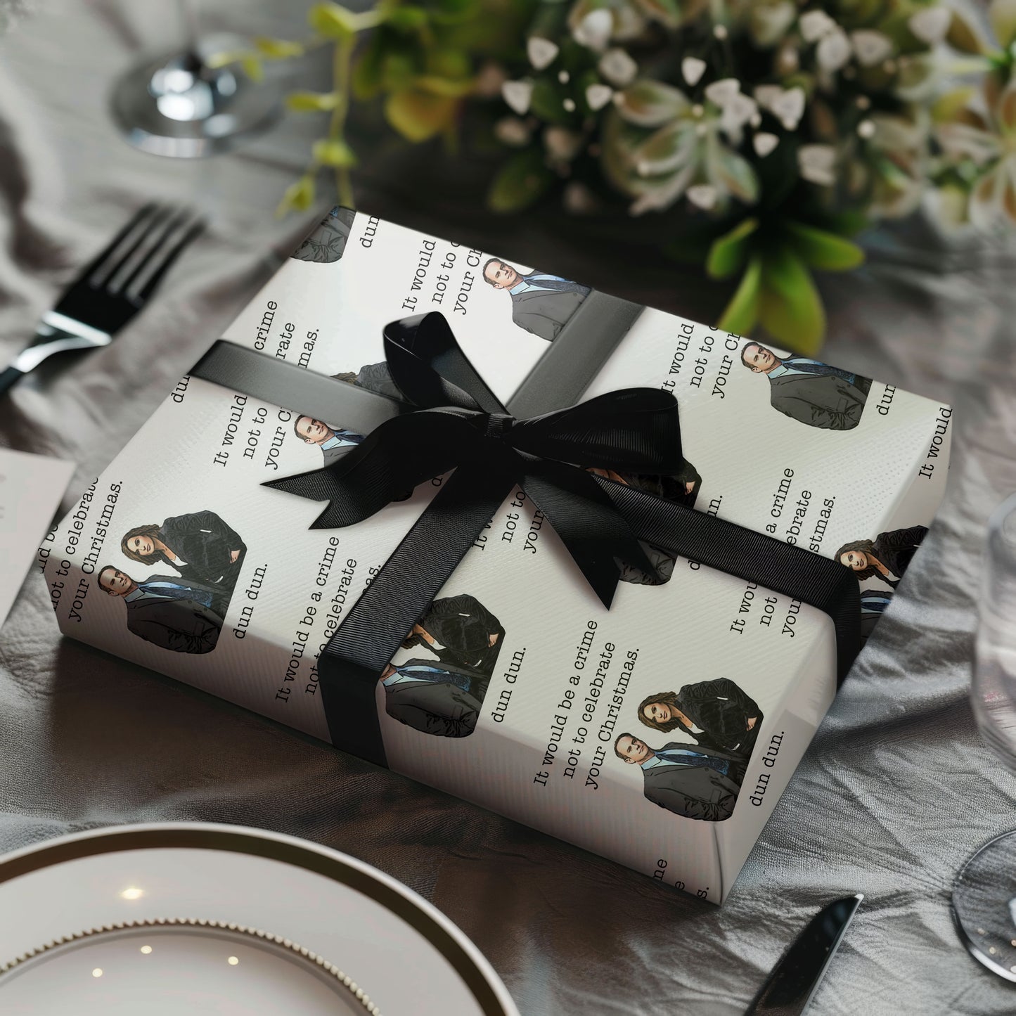 Law And Order Wrapping Paper Sheet