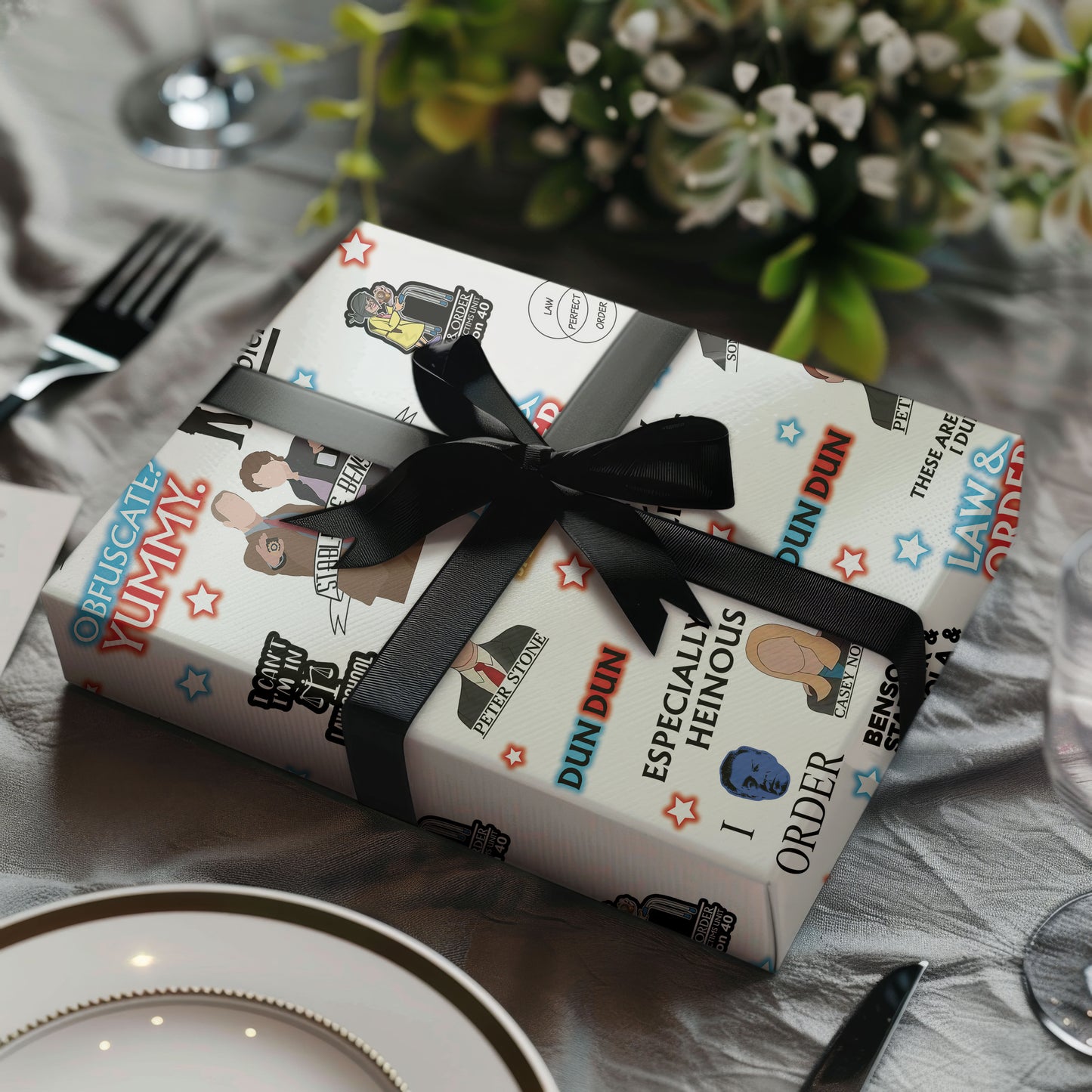 Funny Law And Order Gift Wrap