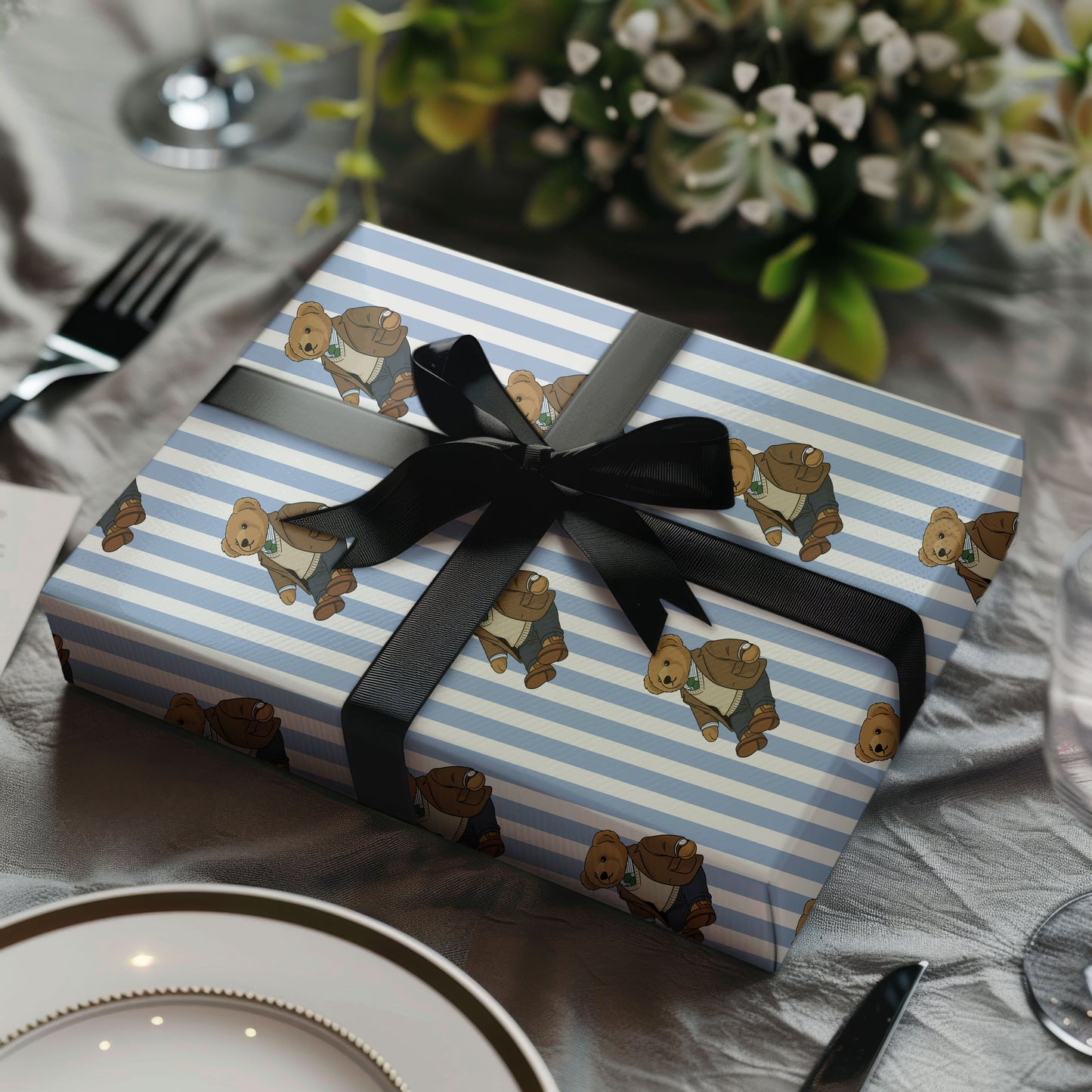 Bear Wrapping Paper Christmas Gifts