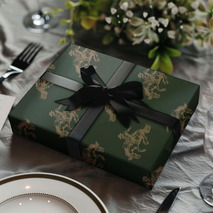 Christmas Santa Western Wrapping Paper