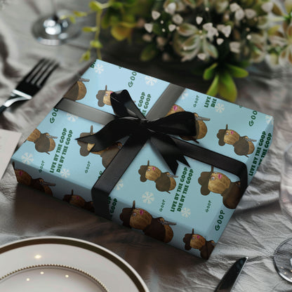 Burnt Peanut Christmas Wrapping Paper