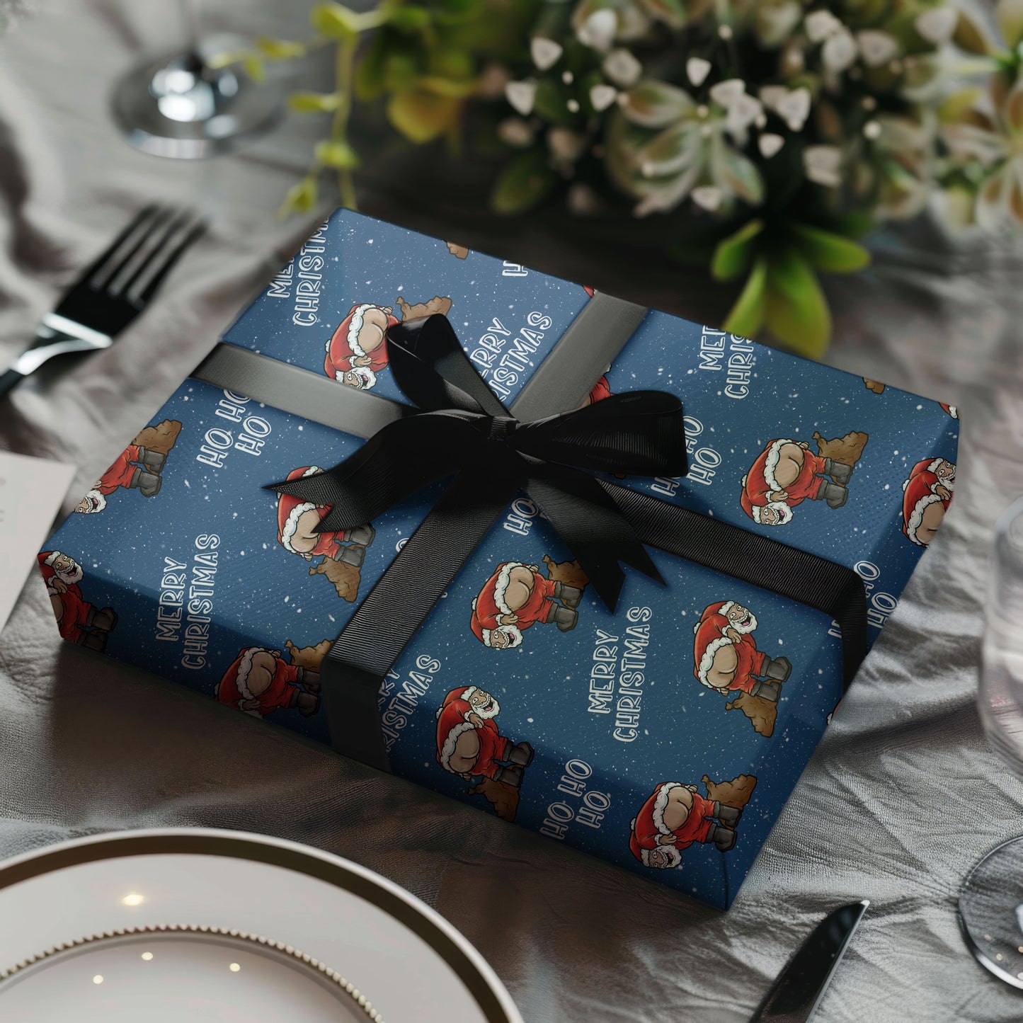 Santa Ho Ho Ho Wrapping Paper