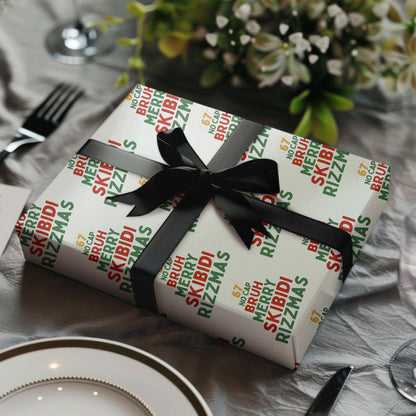 Skibidi Rizzmas 67 Wrapping Paper