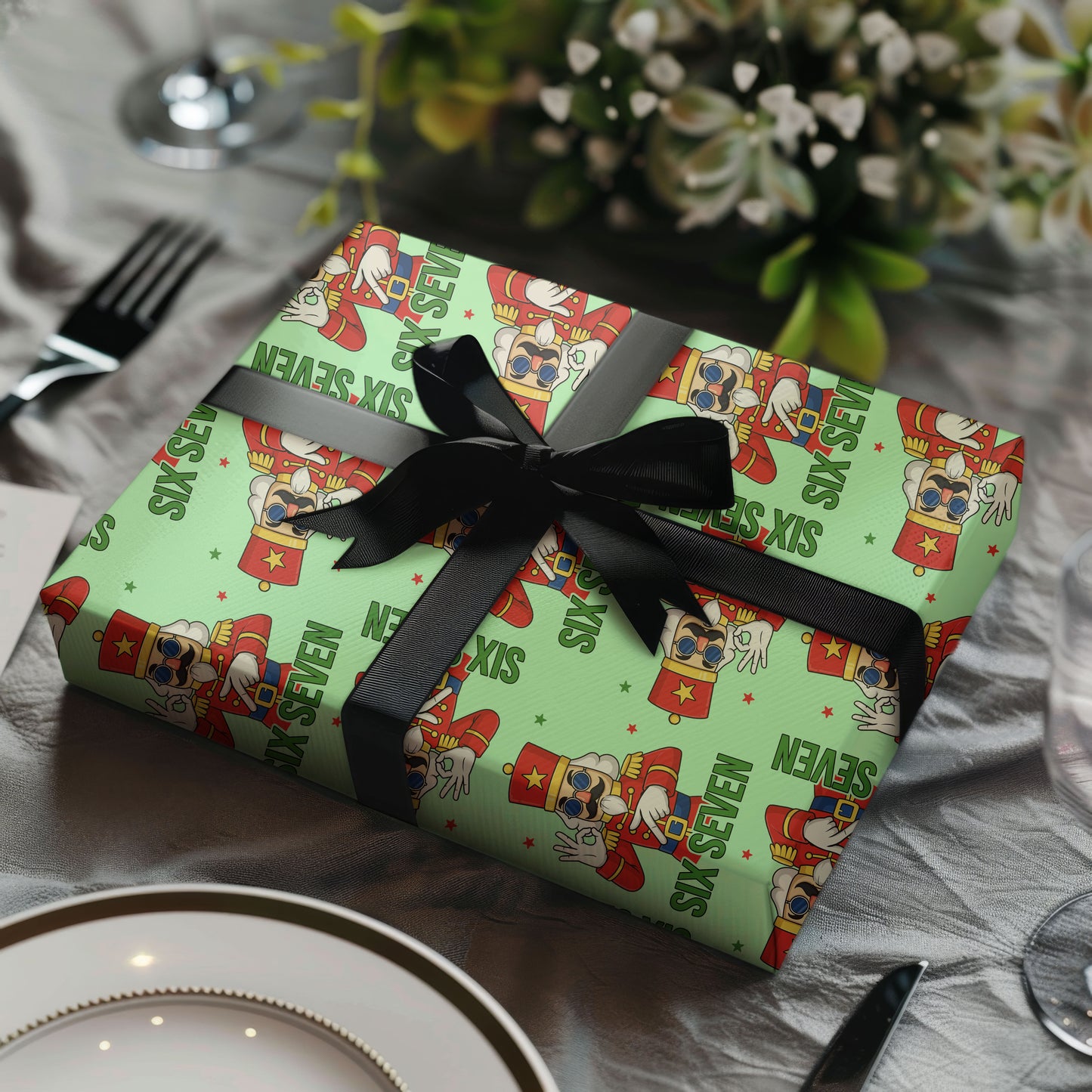 Funny Meme 67 Nutcracker Trend Gift Wrap
