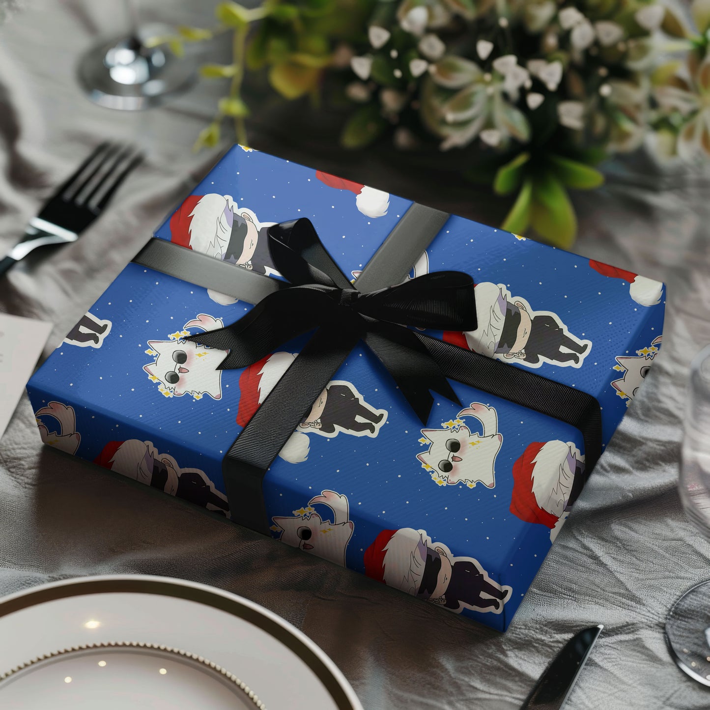 Jujutsu Kaisen Santa Wrapping Paper