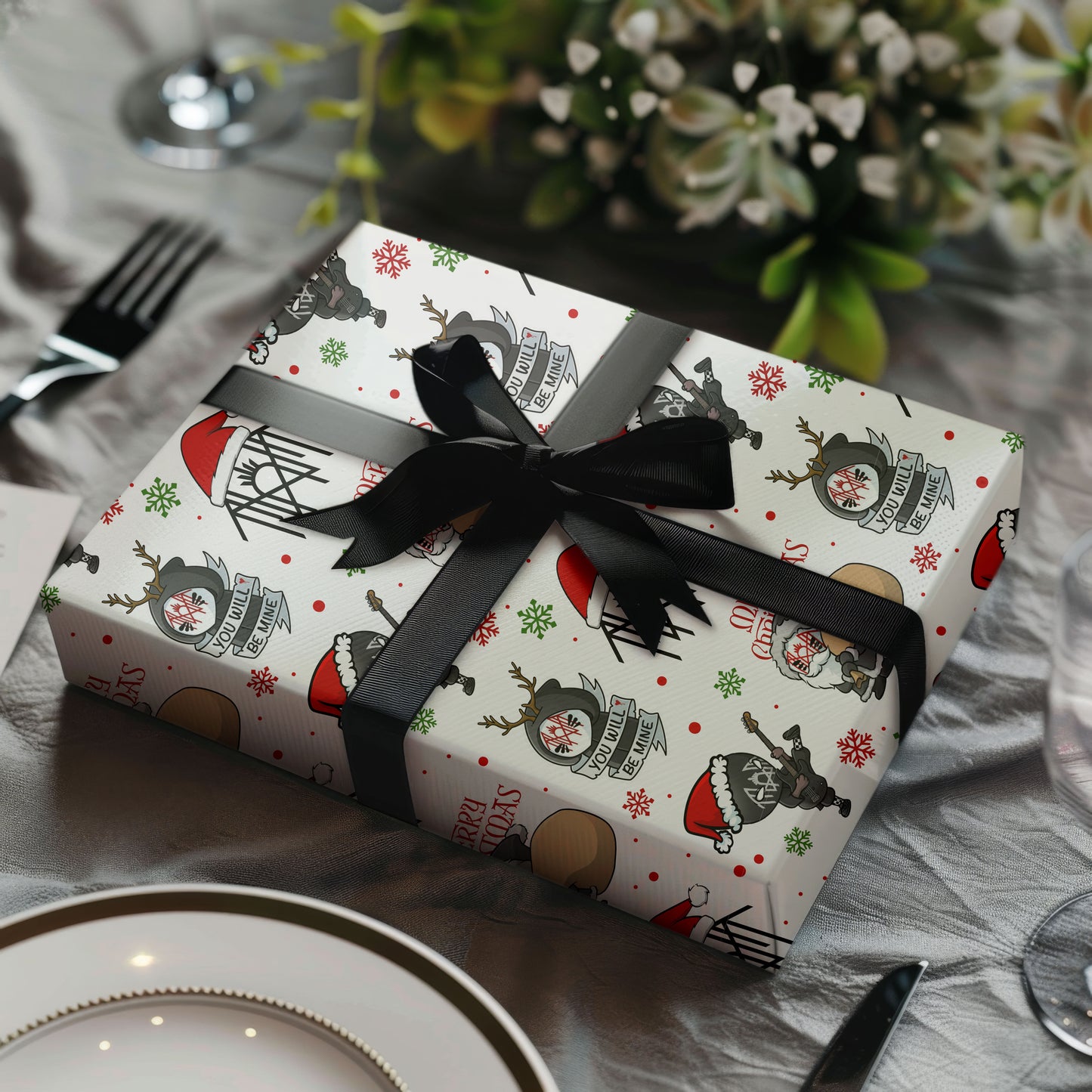 Sleep Token Christmas Wrapping Paper Sheet