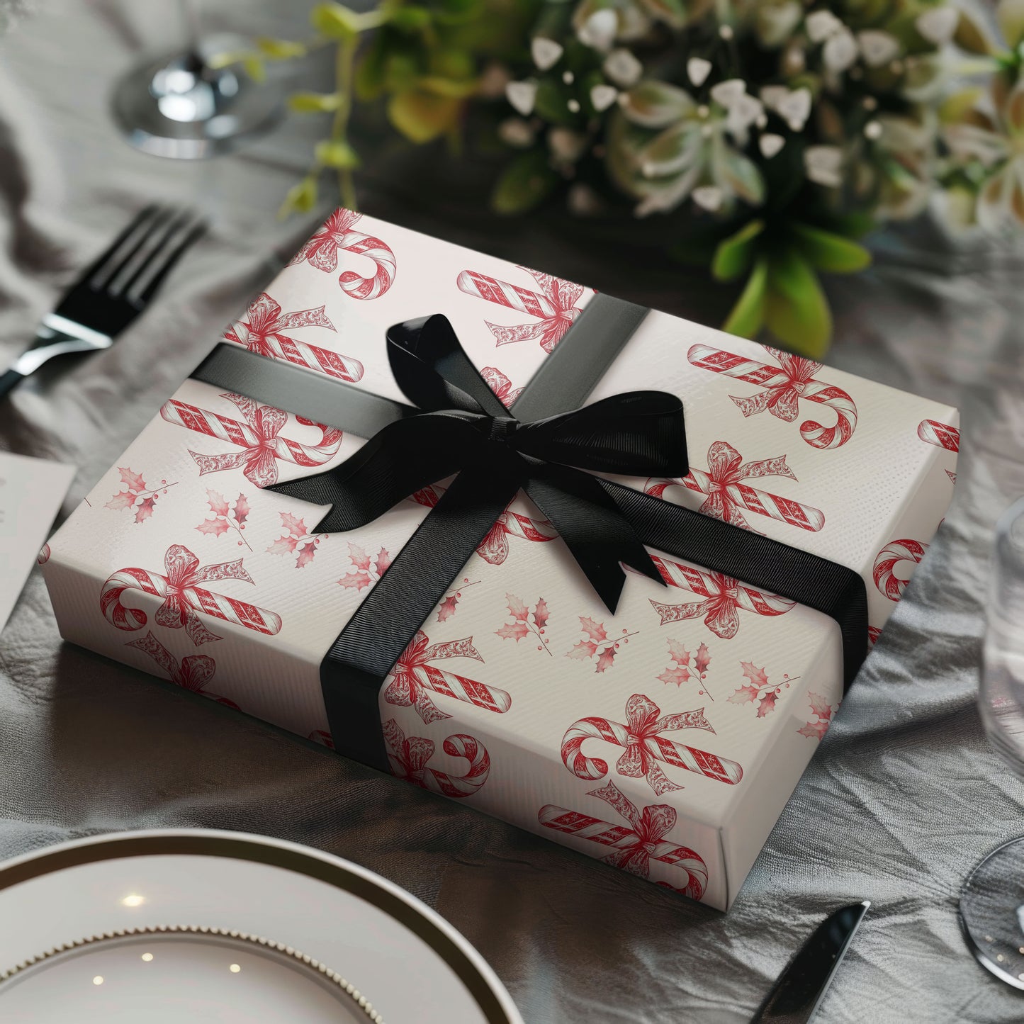 Candy Cane Wrapping Paper