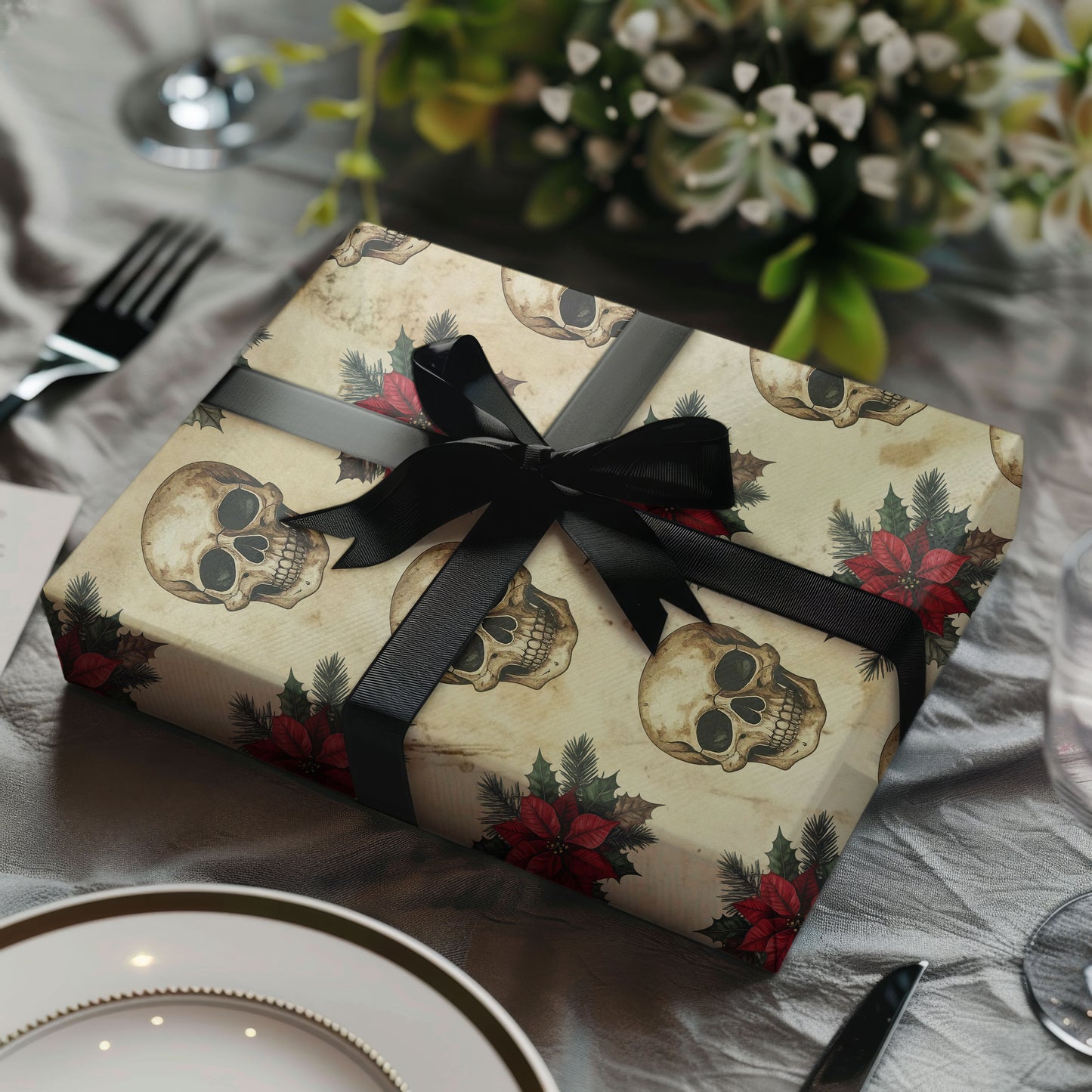 Skeleton Wrapping Paper