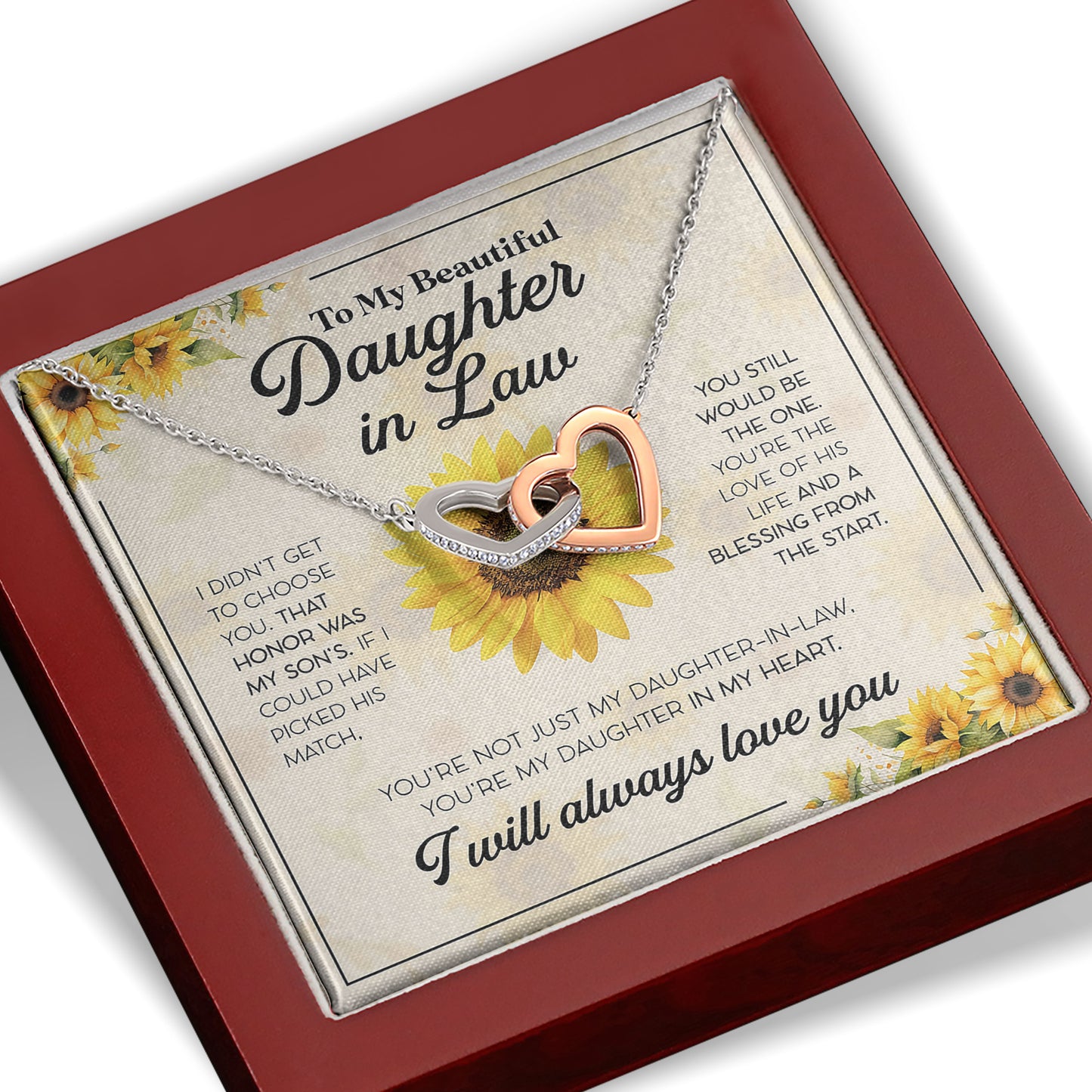 To My Beautiful Daughter In Law Necklace