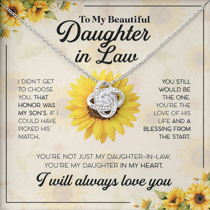 To My Beautiful Daughter In Law Necklace