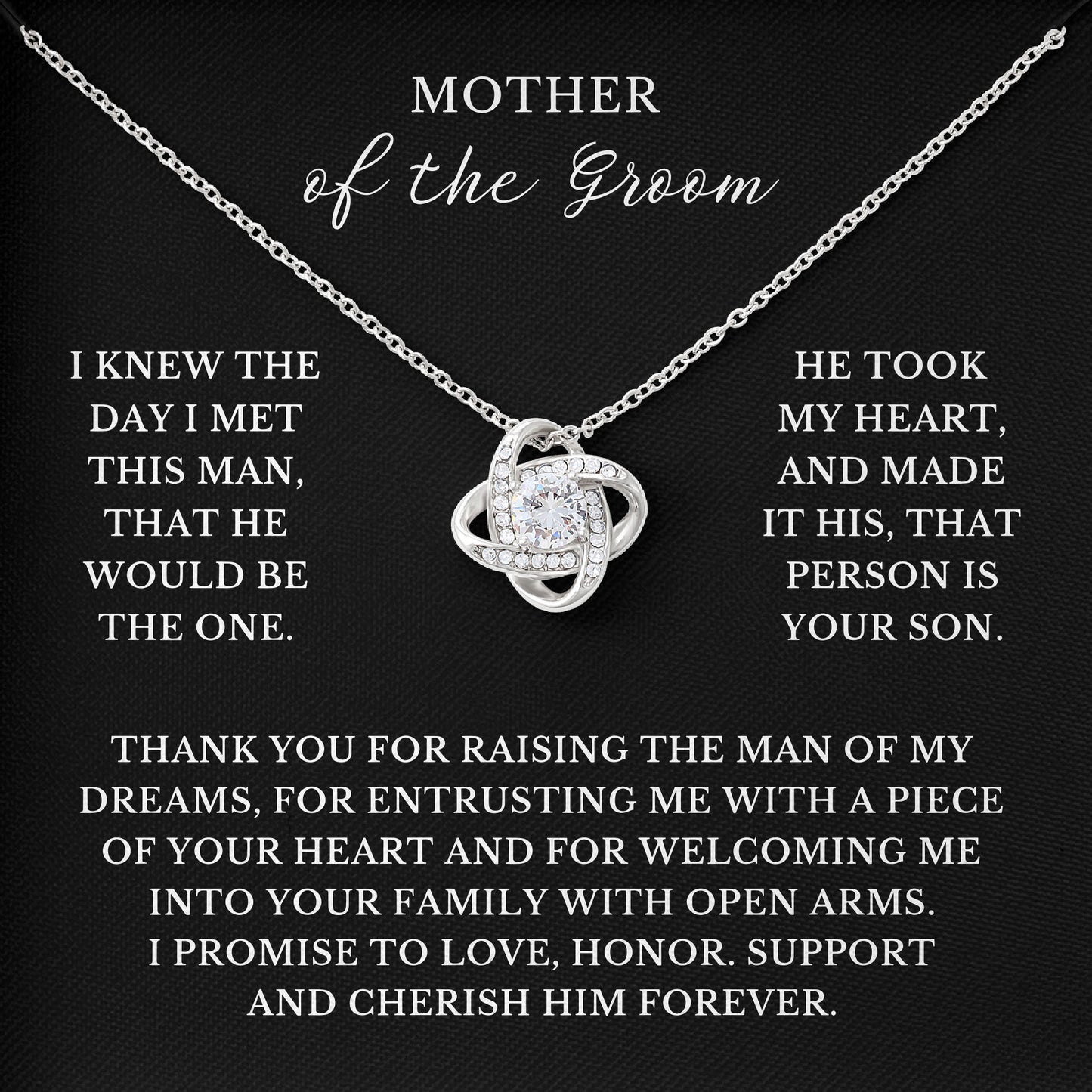 Mother Of The Groom Necklace
