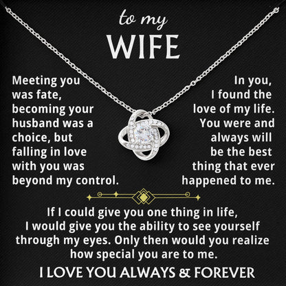 To My Wife Necklace Gifts for Women Birthday, Valentine's Day, Mother's Day