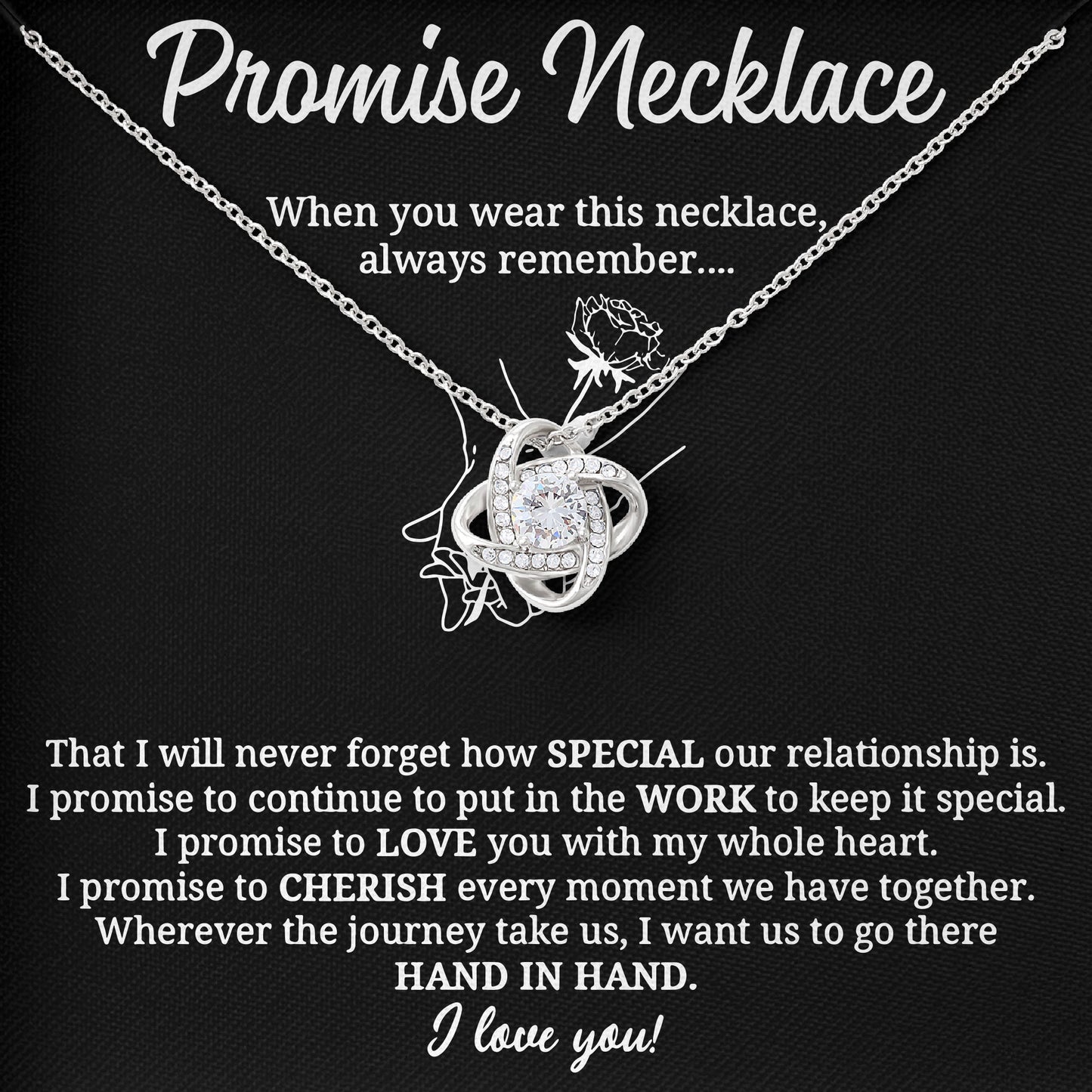 Promise Necklace Romantic Jewelry Gift for Her