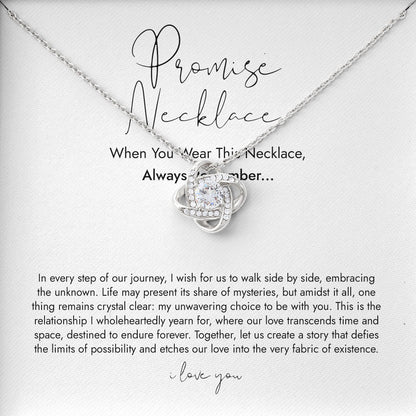 Promise Necklace for Wife Anniversary Birthday Gift