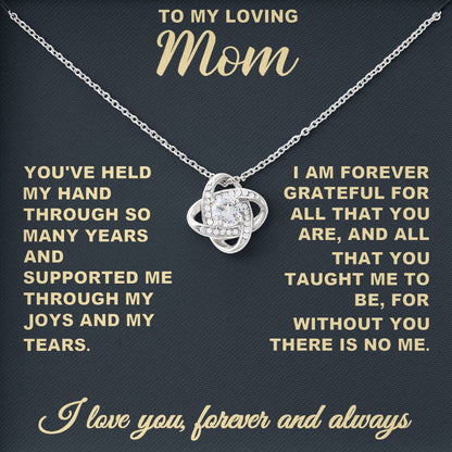 To My Loving Mom Necklace, Mothers Day, From Son Daughter To Mom Gifts, Valentine Gift