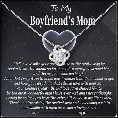 To My Boyfriends Mom Necklace, Valentines Day, Birthday Gift, Mother's Day Keepsake