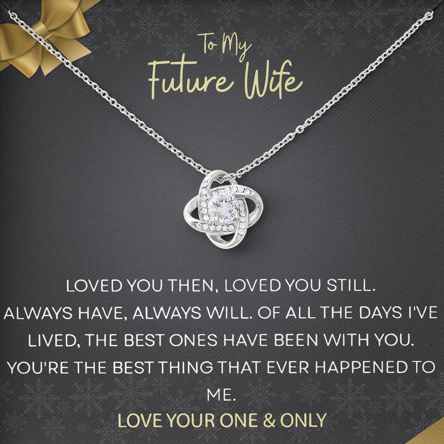 To My Beautiful Wife Necklace Sentimental Birthday Valentine's Day Gift for Her