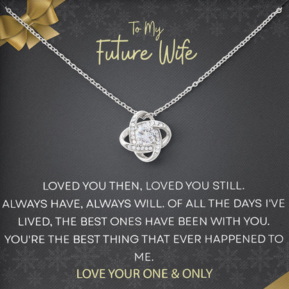 To My Beautiful Wife Necklace Sentimental Birthday Valentine's Day Gift for Her