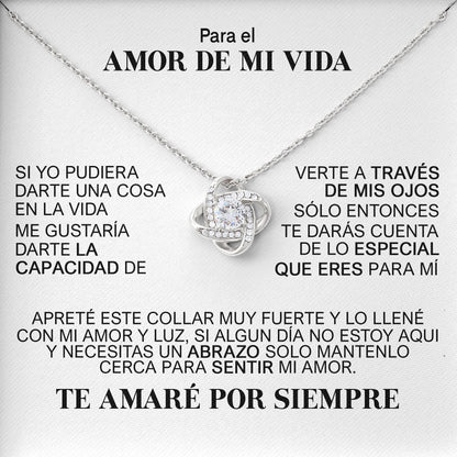 Para El Amor De Mi Vida Necklace Jewelry Present for My Sweet Heart