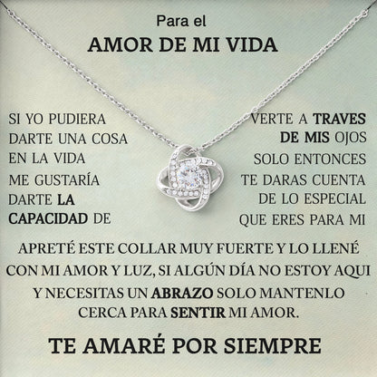 Para El Amor De Mi Vida Necklace Gift Box with Sentimental Message Card