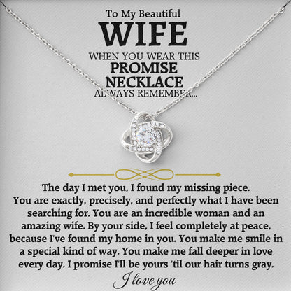 To My Beautiful Wife with Message Card and Gift Box for Wife Soulmate Girlfriend