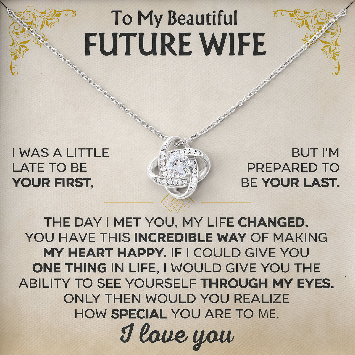 To My Beautiful Wife Necklace Gift From Husband