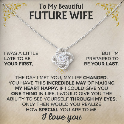 To My Beautiful Wife Necklace Gift From Husband
