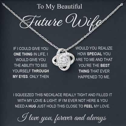 To My Beautiful Future Wife Birthday Jewelry Gifts For My Wife with Message Card Box