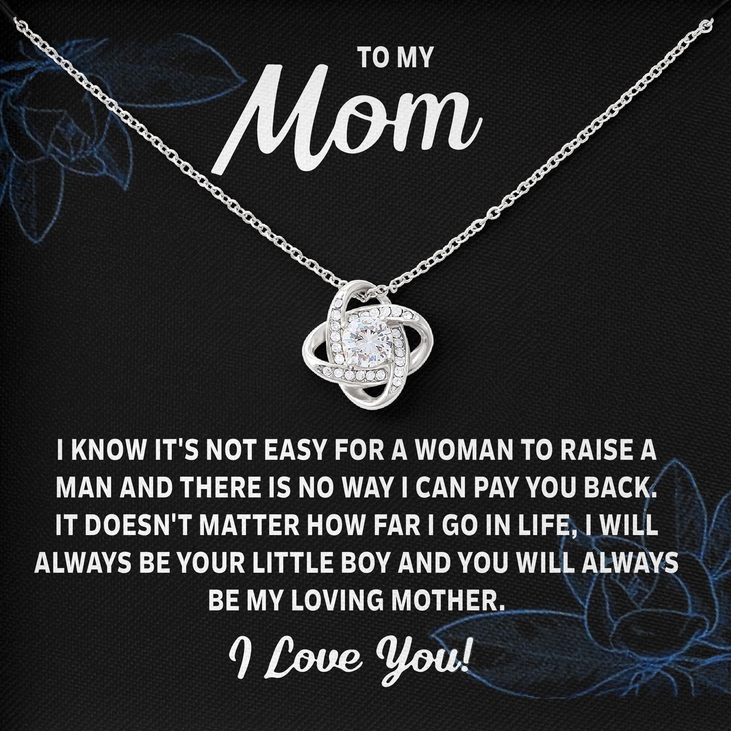 To My Mom Necklace, Valentine's Day Birthday Gifts Ideas, Anniversary Keepsake, Mother Gift