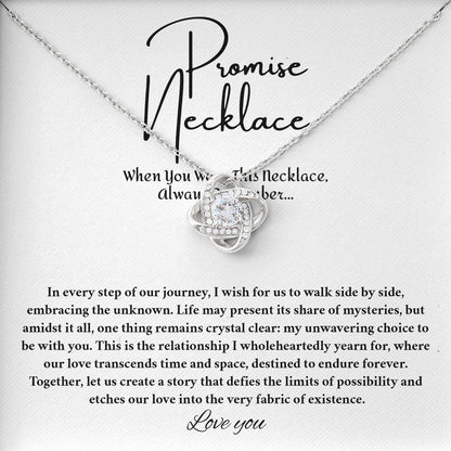 Promise Necklace with Elegant Box and Sentimental Card