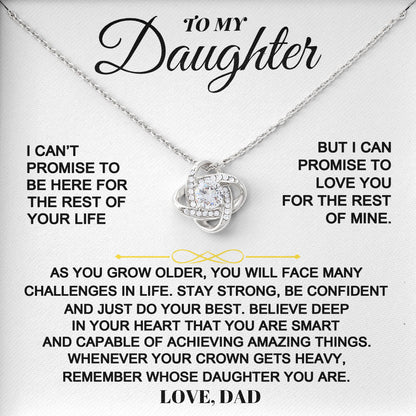 To My Daughter Wedding Jewelry Gift
