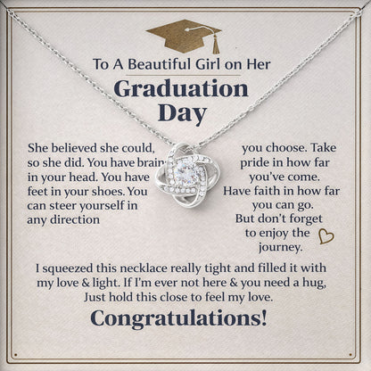 To My Beautiful Girl on Her Graduation Day Necklace