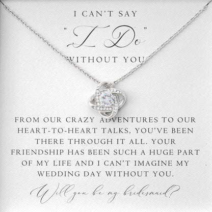 I Can't Say Without You Necklace Gift