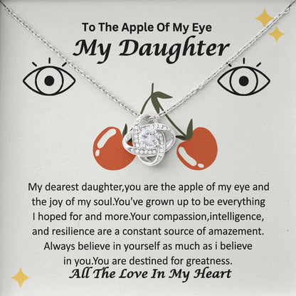 To My Daughter Necklace Gifts