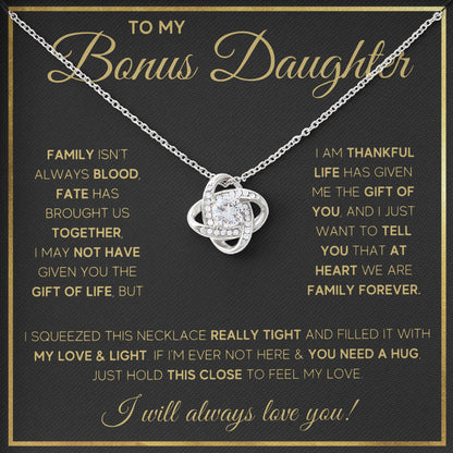 To My Bonus Daughter Jewelry Keepsake Gift