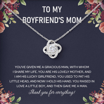 To My Boyfriend's Mom Necklace, Valentines Day, Mother's Day, Birthday Gifts