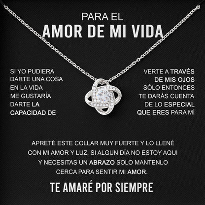 Para El Amor De Mi Vida Necklace Message & Elegant Box, Jewelry Gift For Birthday, Valentines, Mothers Day