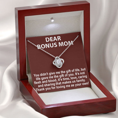 To My Mom Necklace with Message Card
