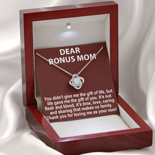 To My Mom Necklace with Message Card