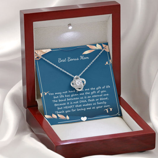 Best Bonus Mom Birthday Necklace Gift