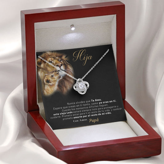To My Beautiful Daughter Necklace From Dad Jewelry with Message Card & Gift Box