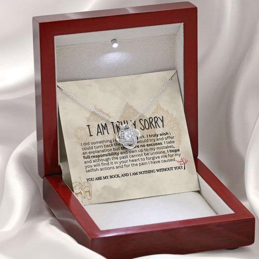 I'm Truly Sorry Necklace For Her, I'm Sorry For Hurting You Neckace, Valentine, Birthday, Anniversary Gift